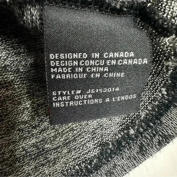 Kersh T-Shirt Cropped  Marled Black & White Size Small - Picture 5 of 16